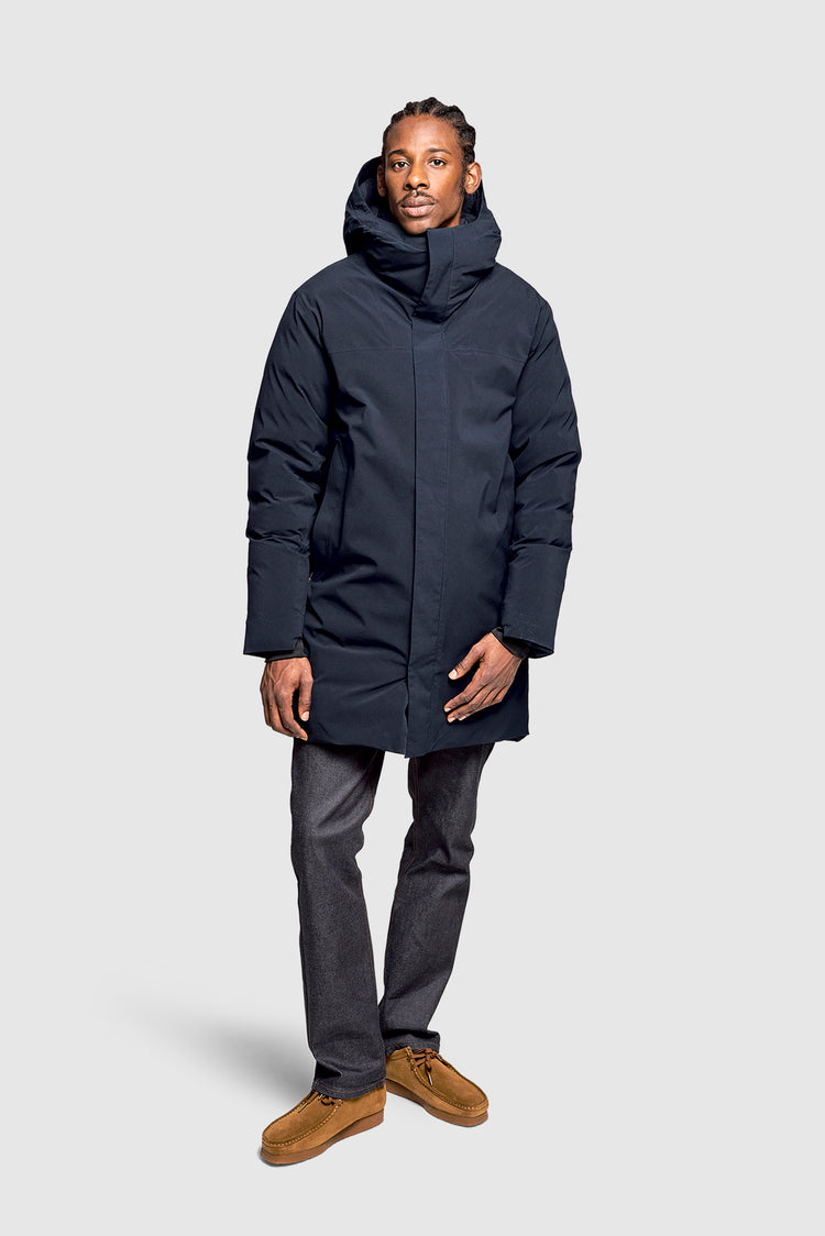 Grey parka mens hot sale