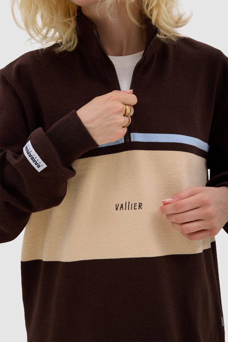 Vallier x Barbarian Ikoyi 1/4 Zip Rugby Shirt - Unisex - Clothing