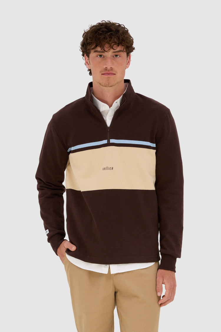 Vallier x Barbarian Ikoyi 1/4 Zip Rugby Shirt - Unisex